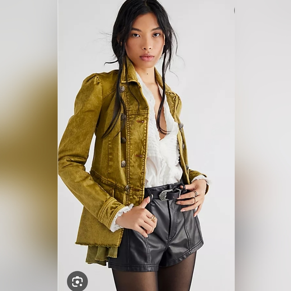 FREE PEOPLE VICTORIAN GRUNGE BLAZER